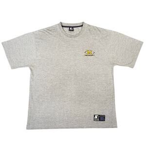 Vintage Starter Michigan Wolverines Shirt XL Gray Embroidered Logo NCAA
